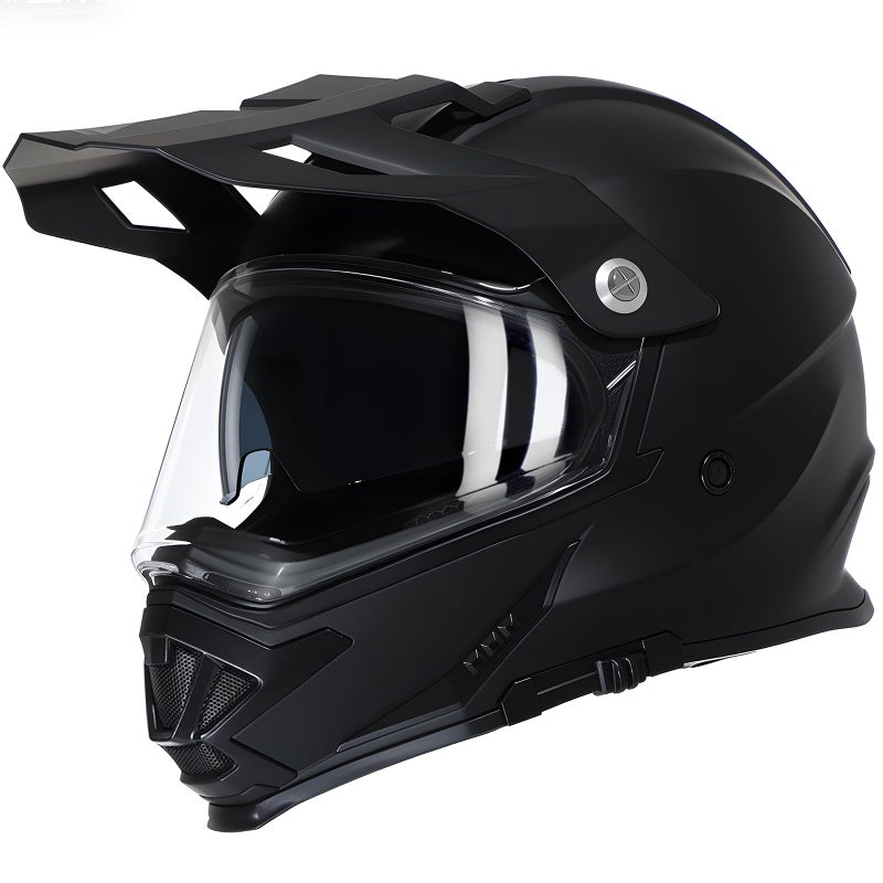 TRIANGLE Dual Sport Motorcycle Helmet Dirt Bike Helmets ATV Full Face Helmet for Adults Men with Internal Sunshield DOT Approved - Image 1
